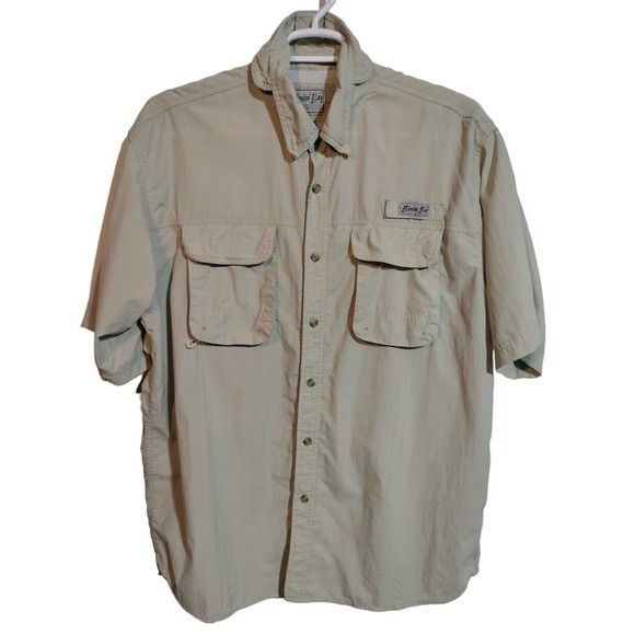 Bimini Bay Outfitters beige outdoors fishing shirt men size XL - Picture 1 of 4